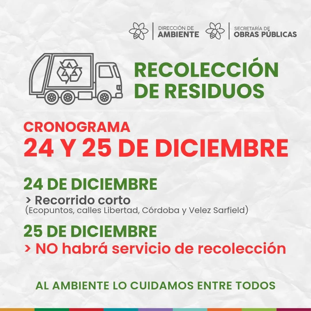 Recorrido de recolección de residuos