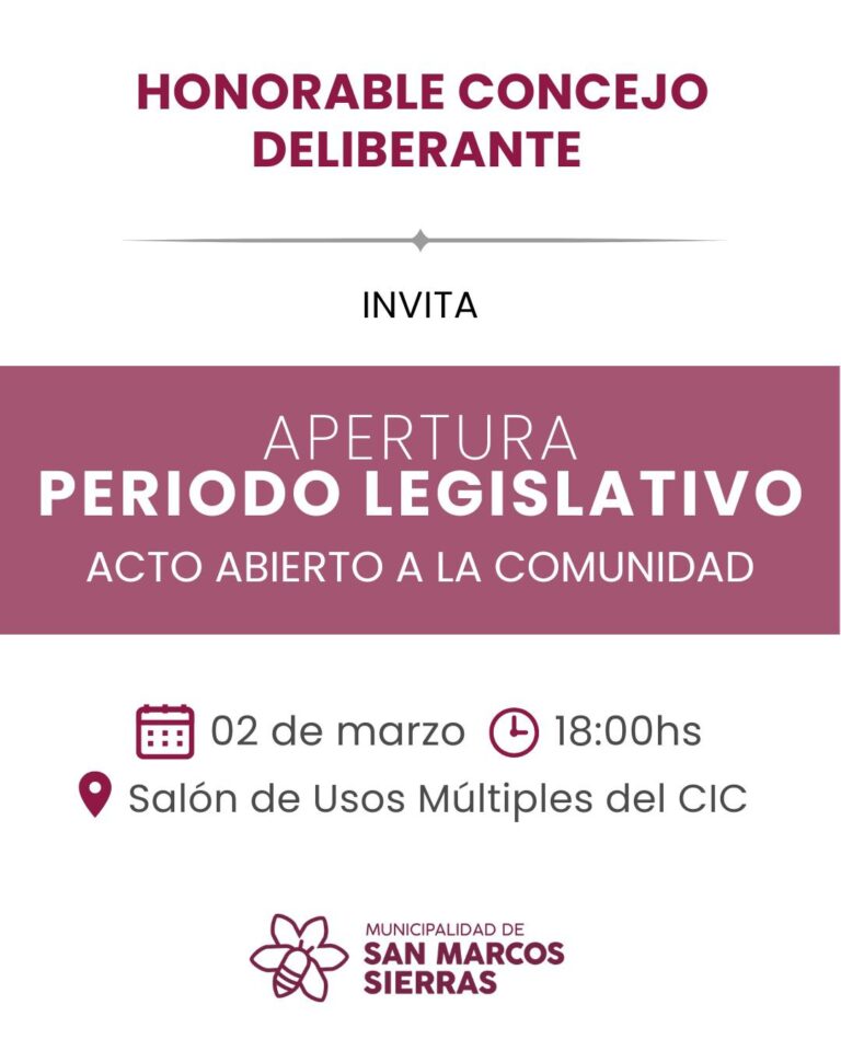 Apertura del Período Legislativo 2026.