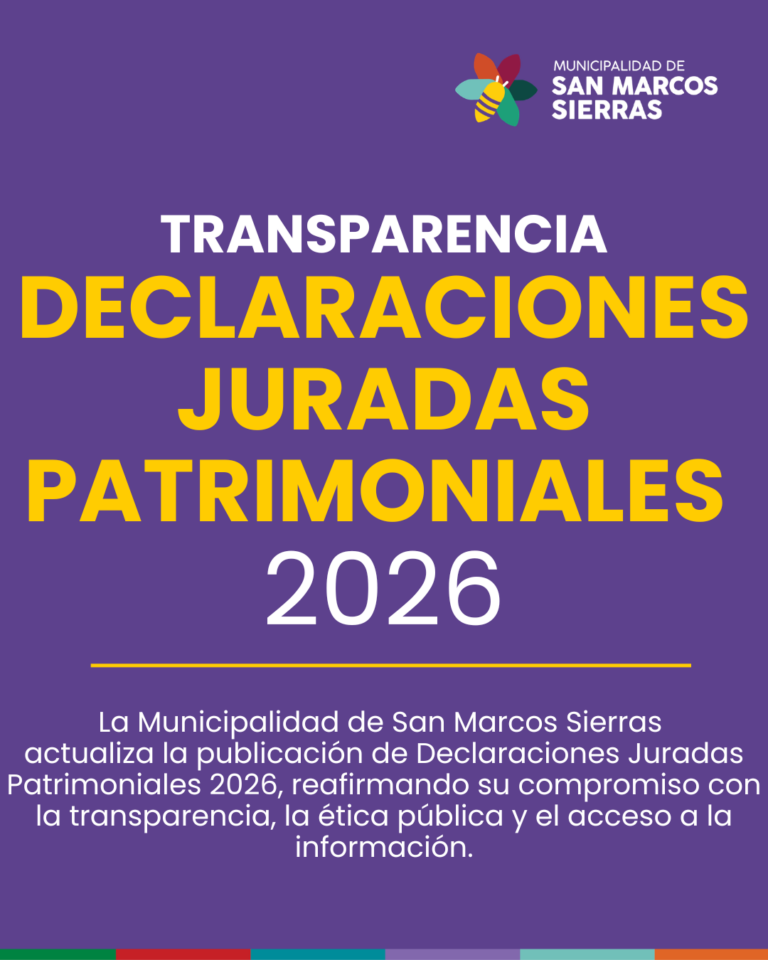 Transparencia  – Declaraciones Juradas Patrimoniales 2026