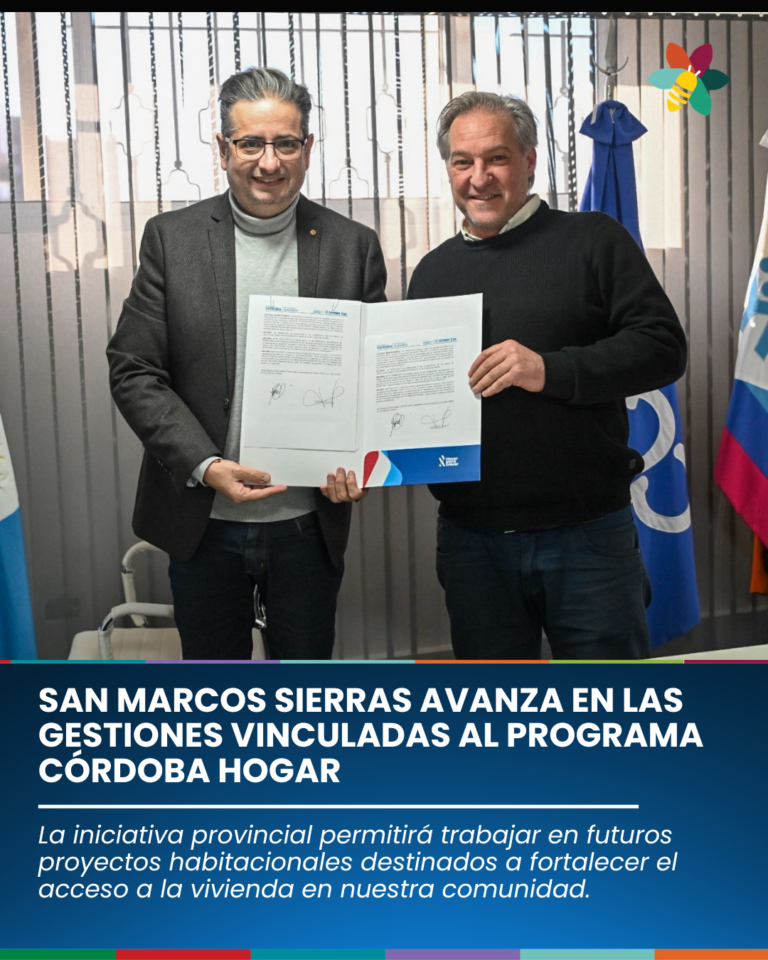 San Marcos Sierras avanza en las gestiones vinculadas al programa Córdoba Hogar