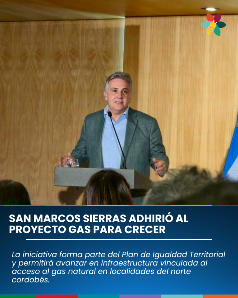 San Marcos Sierras adhirió al programa Gas para Crecer