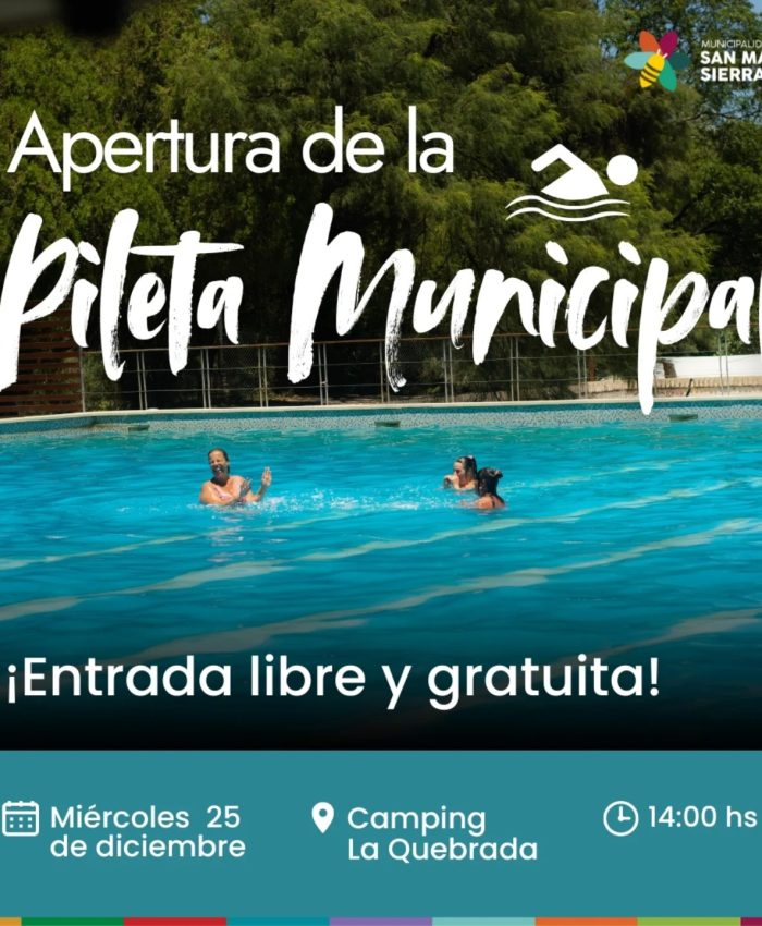 Gran apertura de la Pileta Municipal!